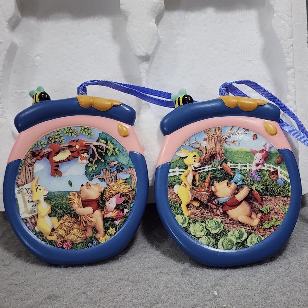 TIGGER'S TALE & HOPPY WINDSAY Ornaments Based on Winnie the Pooh 68543